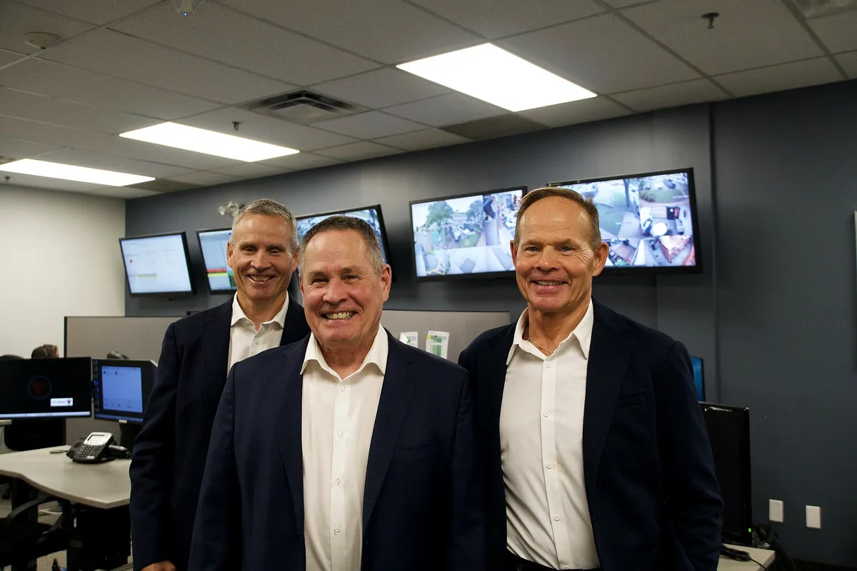ProTELEC leadership on the monitoring centre floor