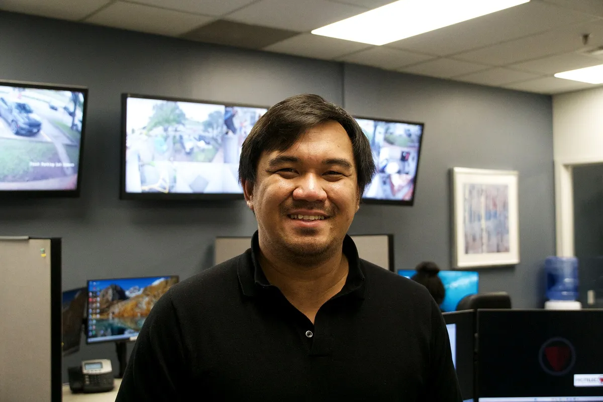 ProTELEC team member in the Emergency Monitoring Centre