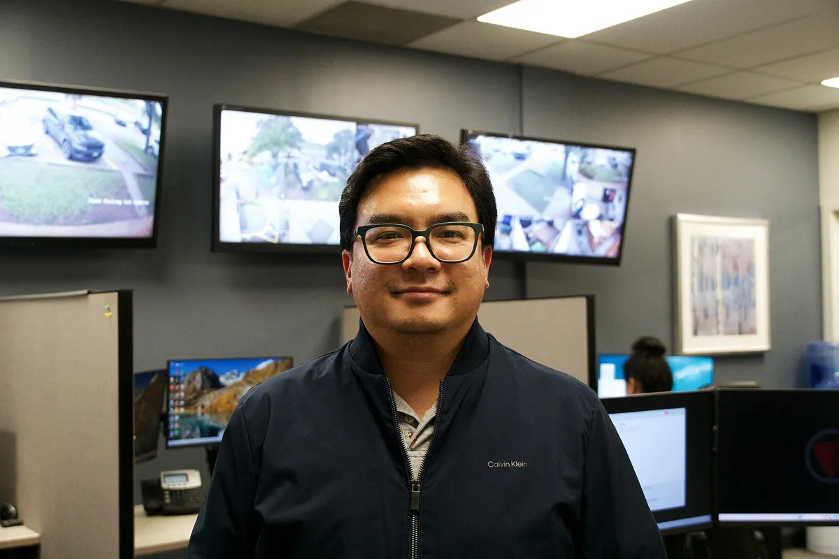 ProTELEC team member in the Emergency Monitoring Centre