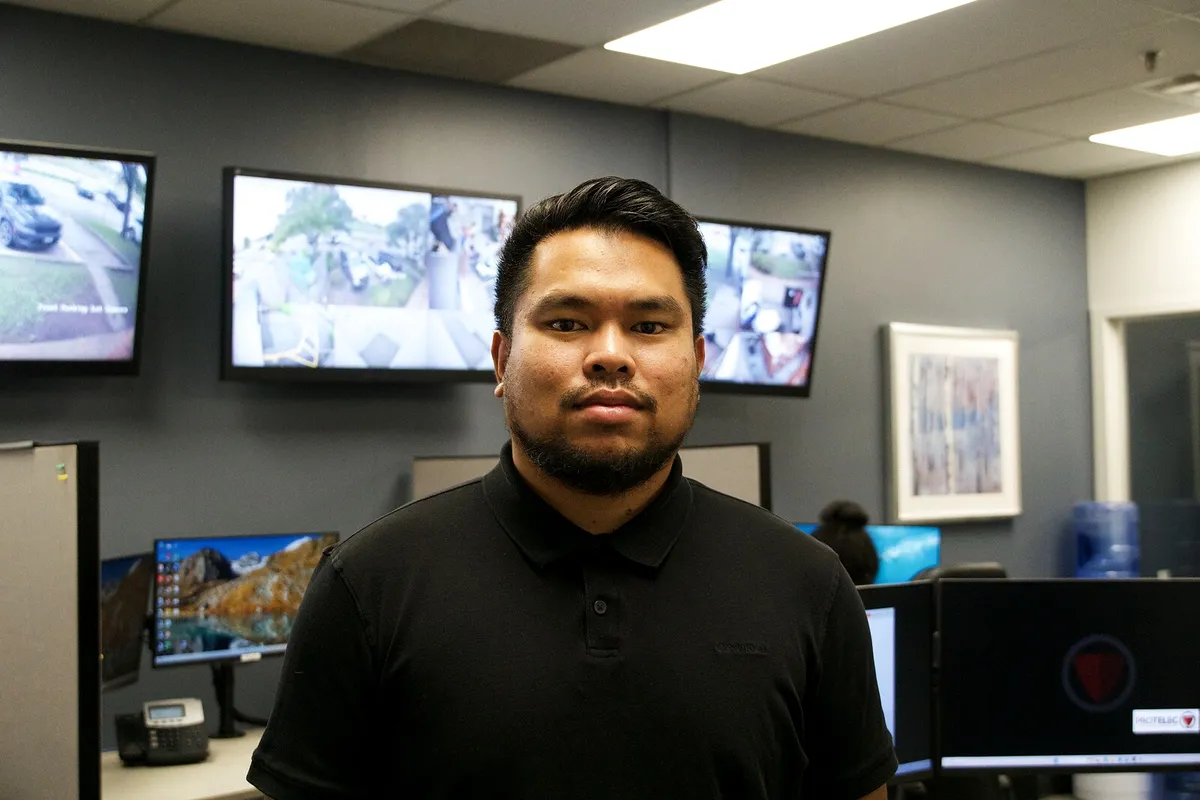 ProTELEC team member in the Emergency Monitoring Centre