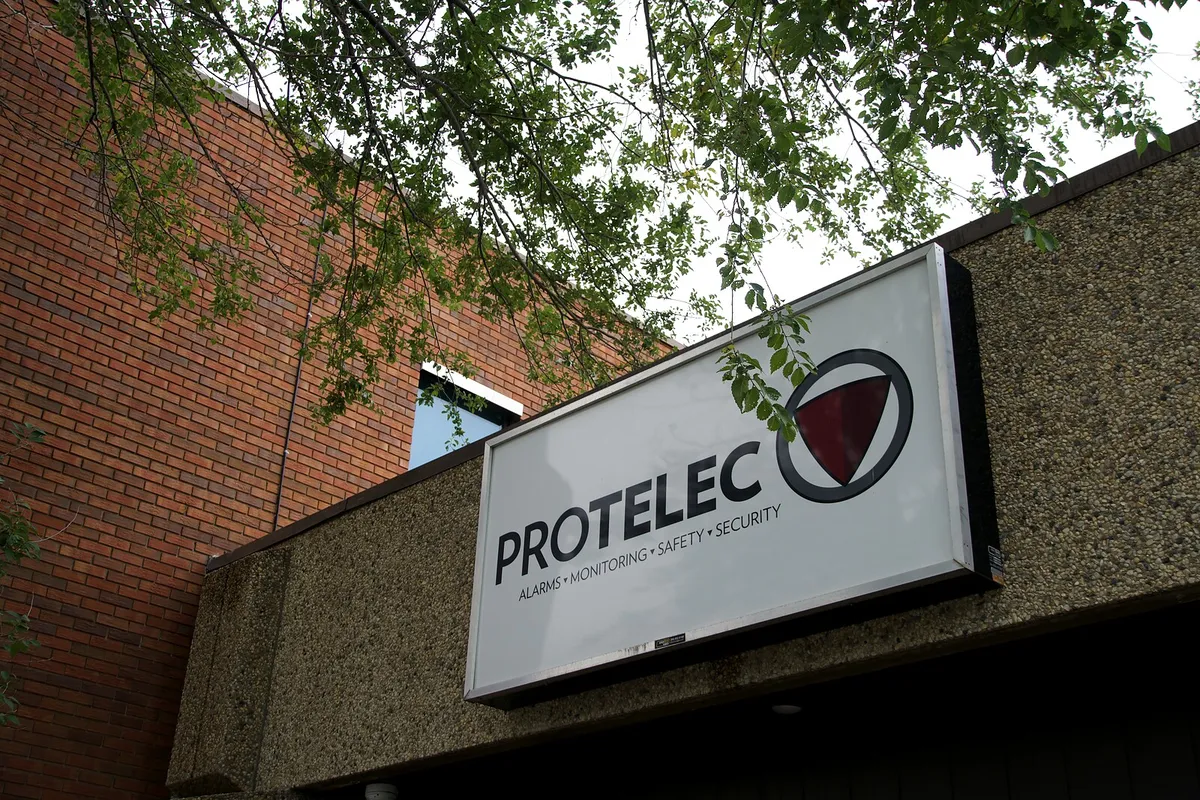 The ProTELEC sign on the Winnipeg office