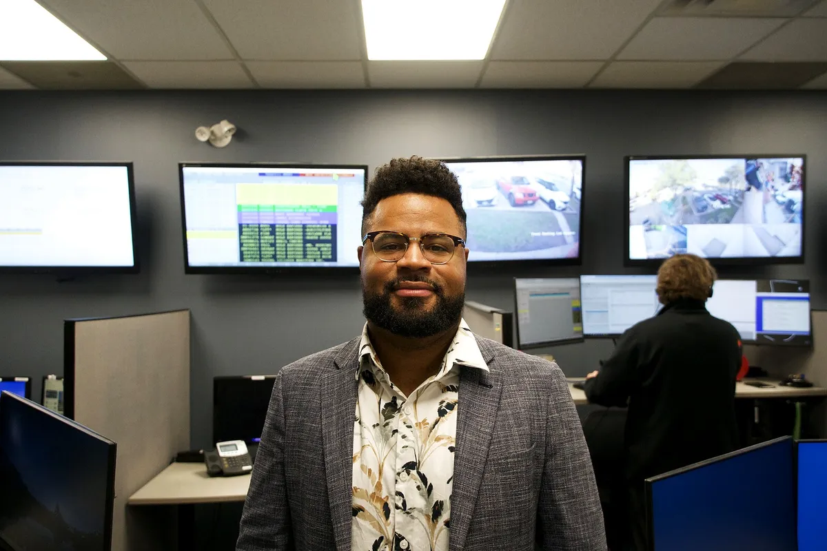 ProTELEC team member in the Emergency Monitoring Centre