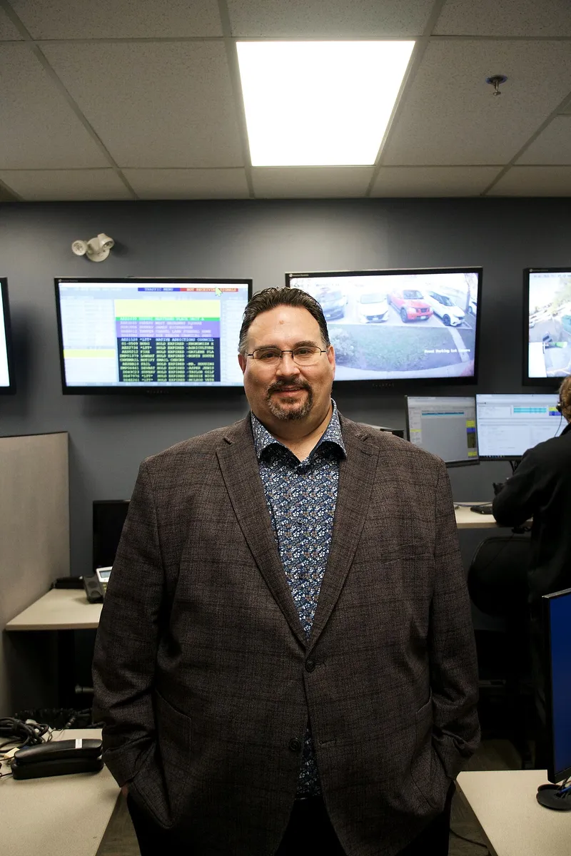 ProTELEC team member in the Emergency Monitoring Centre
