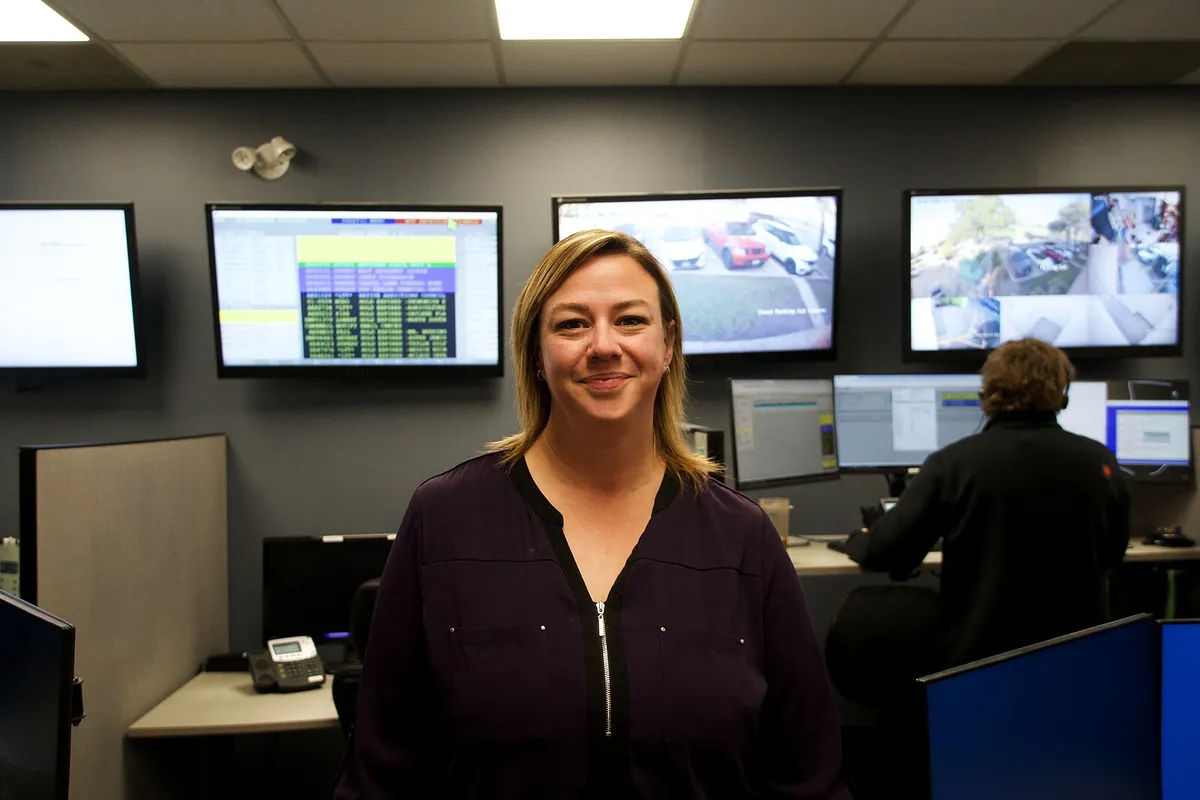 ProTELEC team member in the Emergency Monitoring Centre