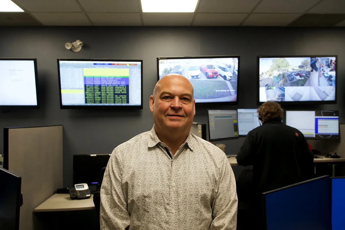 ProTELEC team member in the Emergency Monitoring Centre